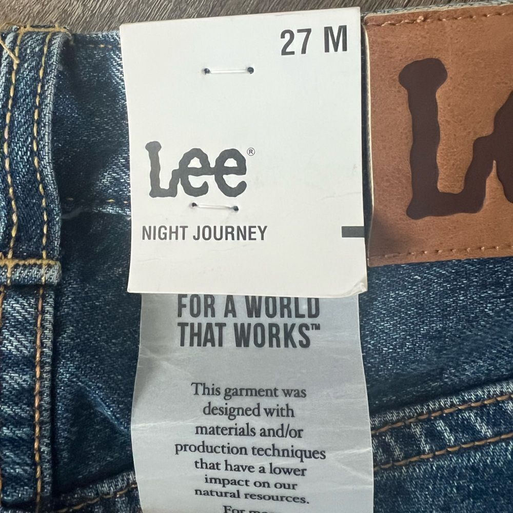 Lee Womens Rider Slim Straight Jean Night Rider- Size 27 - Picture 5 of 9